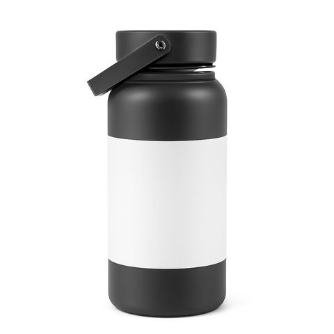 32 oz Black stainless steel drinkware blank wholesale