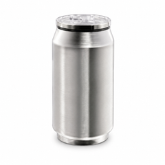 ORCA 9 oz. Stainless Steel Can Tumbler — Silver, Straw Lid