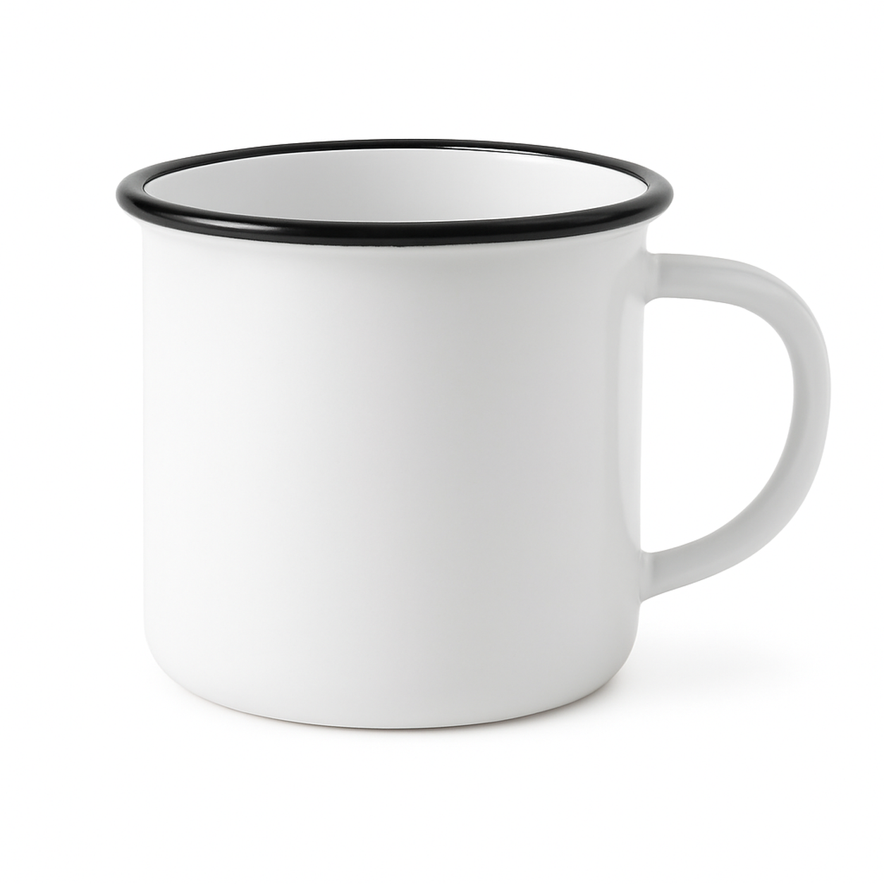 18 oz Black enamel cup blank wholesale