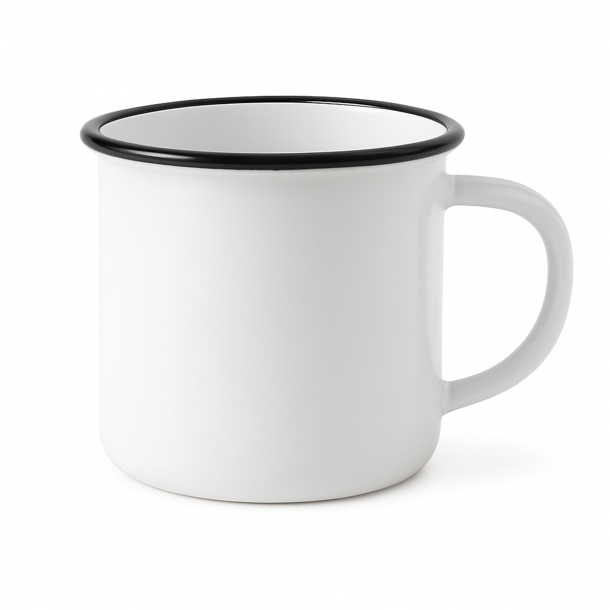 18 oz Black enamel cup blank wholesale