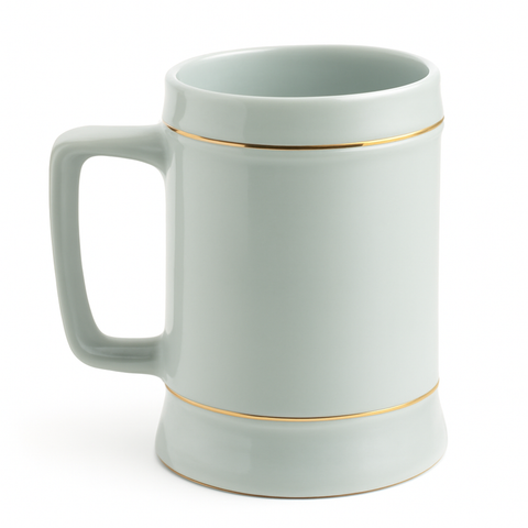 22 oz White beer stein blank wholesale