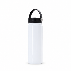 ORCA 650 ml. Stainless Steel Camp Cup — White, Swing Handle