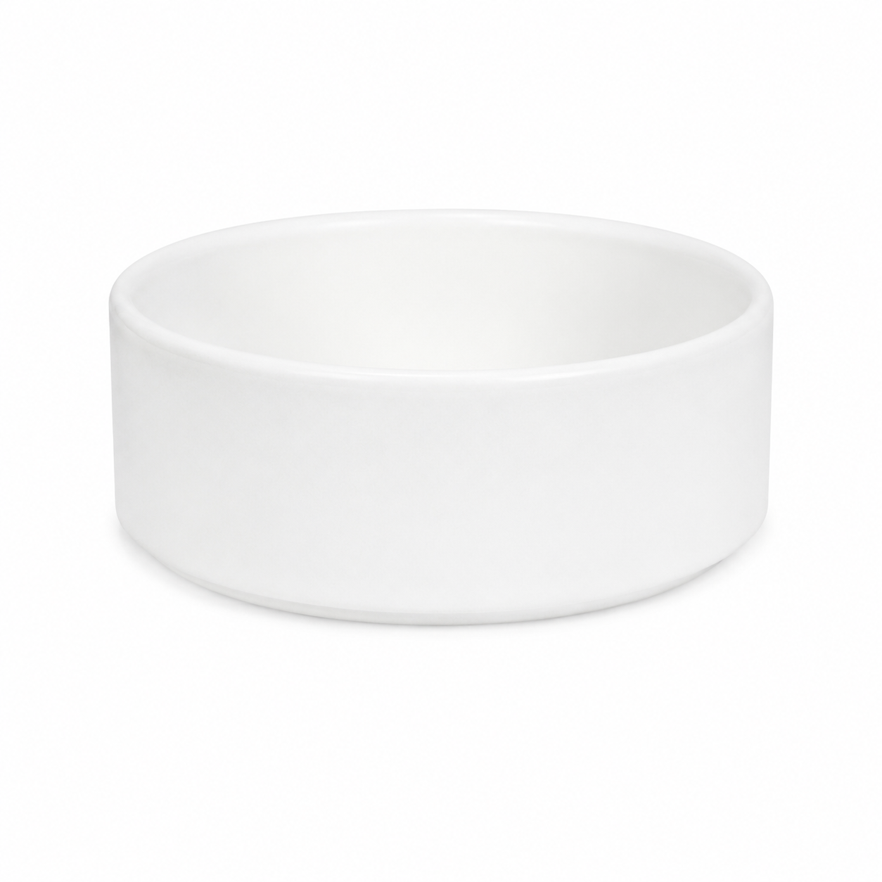 6 inch white ceramic sublimation cat bowl blank, blank printable surface