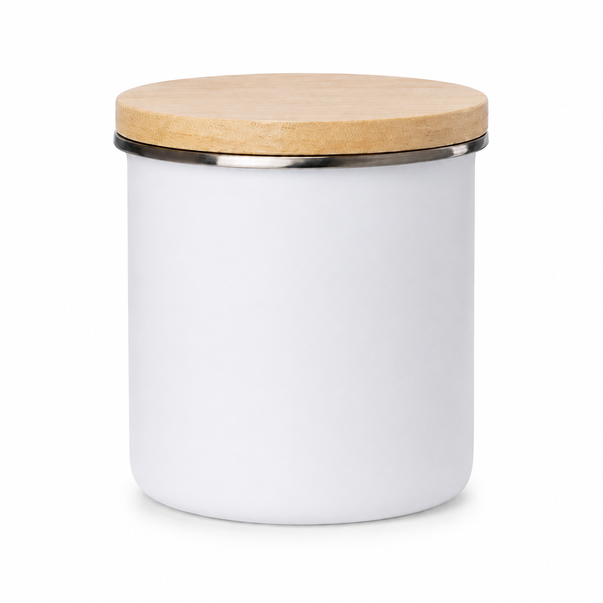 ORCA Enamel Serving Bowl Blanks — Large, Bamboo Lid