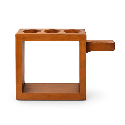 4in Cherry Wood pencil holder blank wholesale