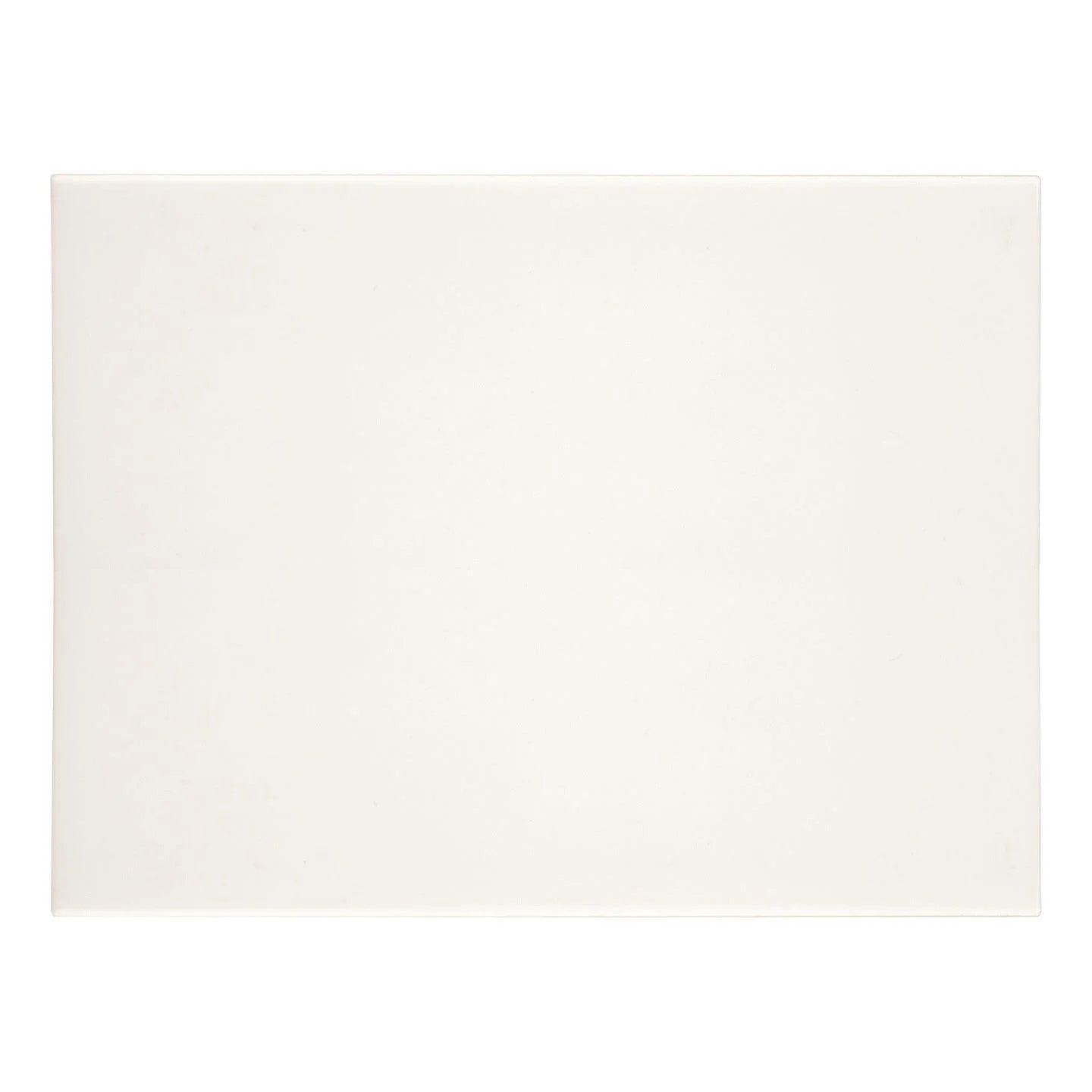 A square off-white ceramic tile with a subtle matte texture, centered on a solid white background.