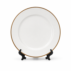 ORCA 10 in. Decorative Plate — Gold Trim, With Stand