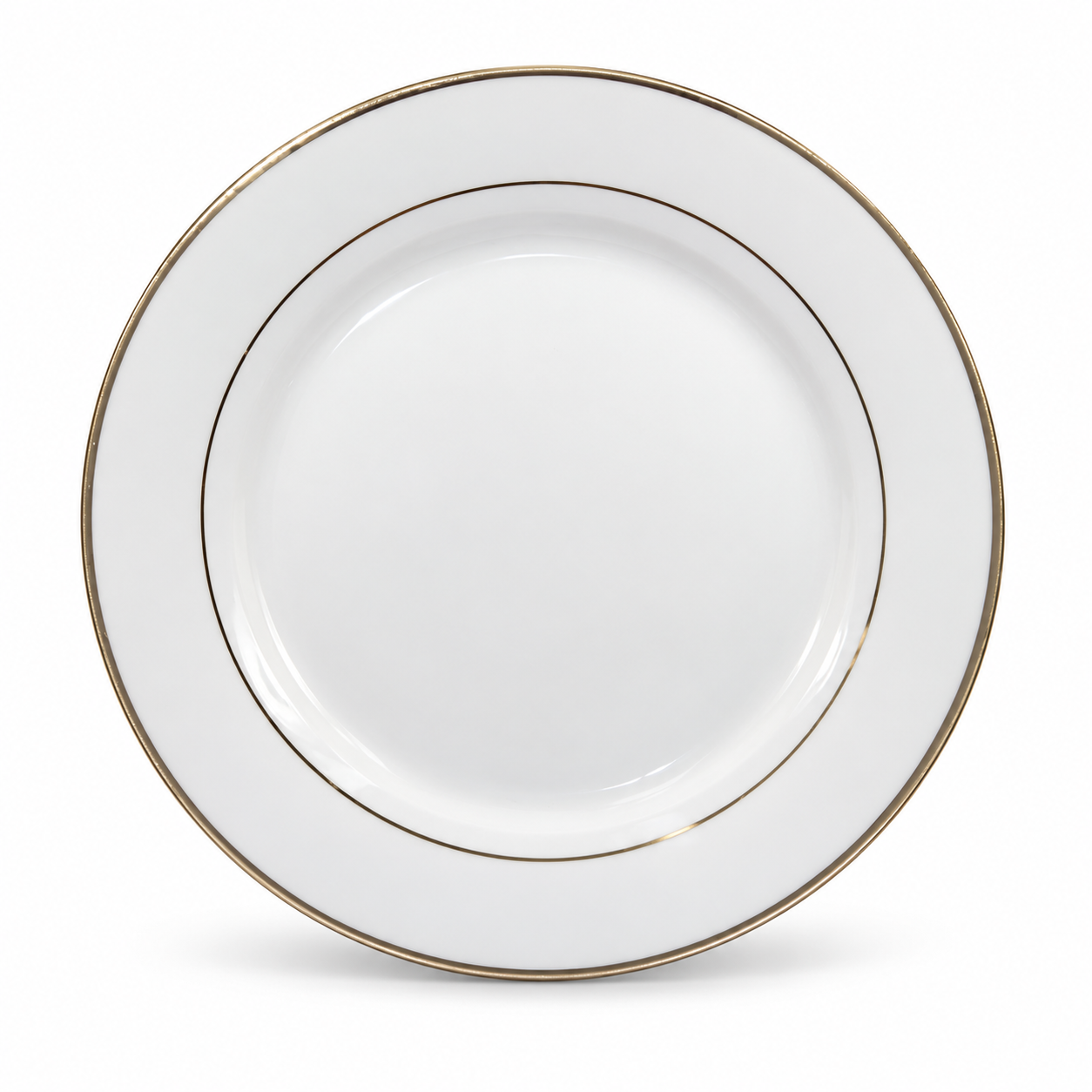 8 inch sublimation ceramic plate blank with double gold rim ORCA coated wholesale