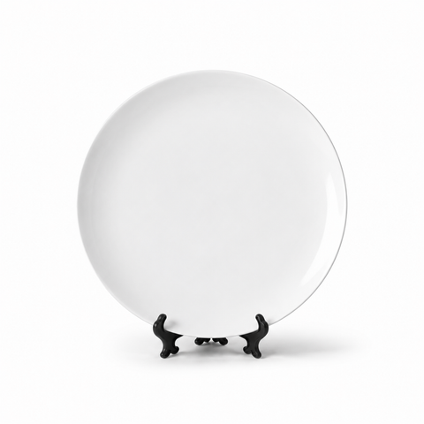 ORCA 8 in. Porcelain Coupe Plate Blanks — No Stand