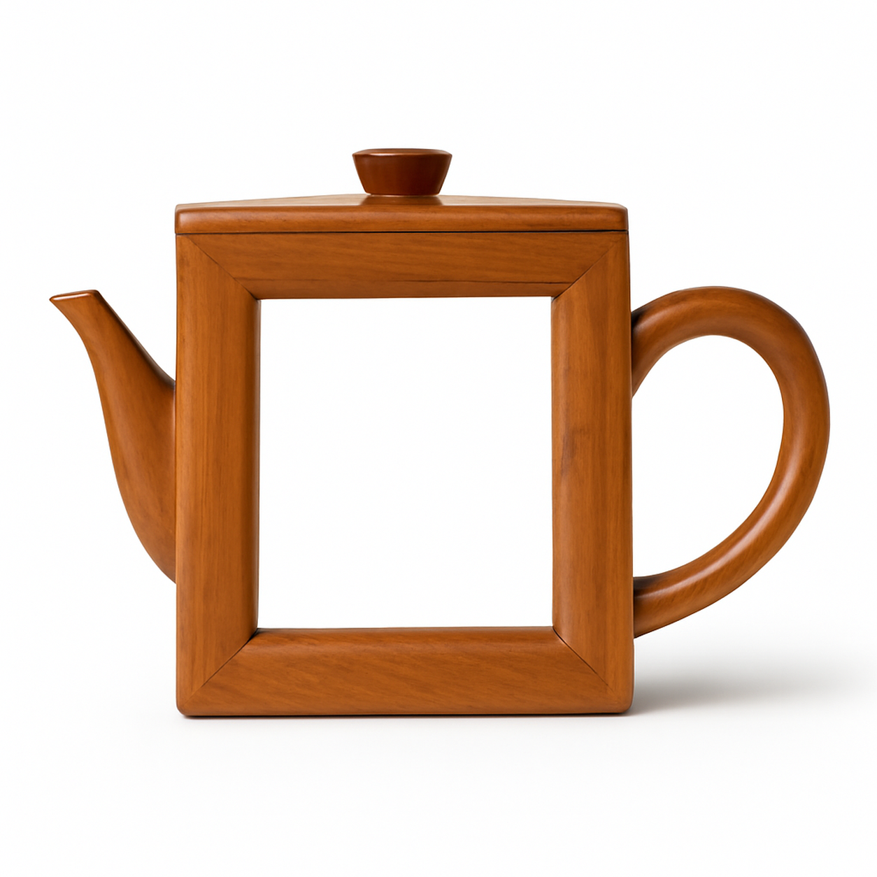 4in Pecan wood tile frame blank wholesale
