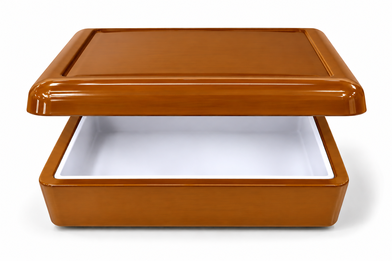 6 x 6 inch wooden sublimation jewelry box blank golden oak without tile wholesale