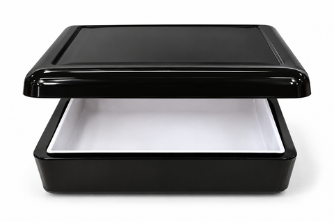 6 x 6 inch wooden sublimation jewelry box blank ebony black without tile wholesale
