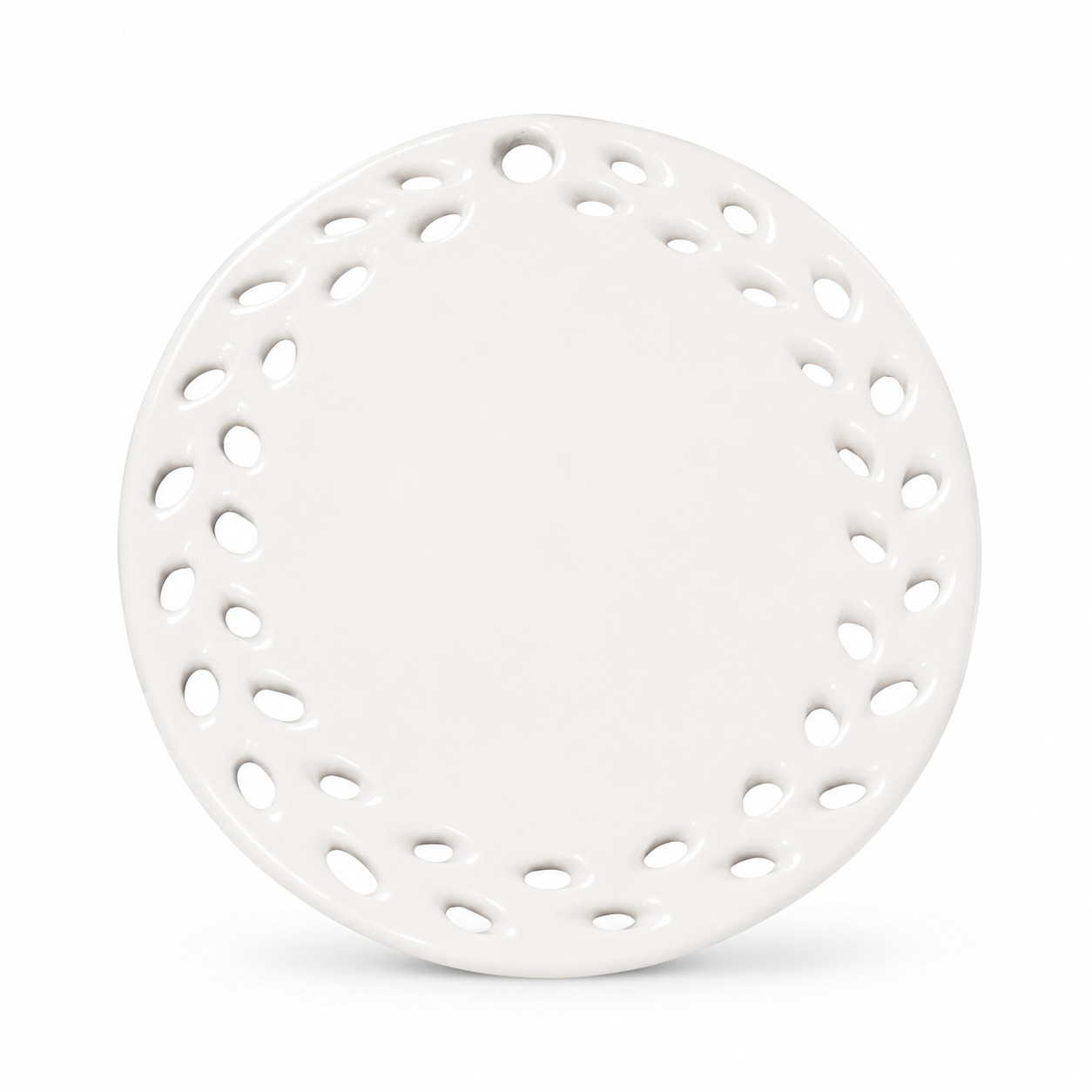 ORCA 3" Oval Doily Ornament with Leaf Trim Blanks