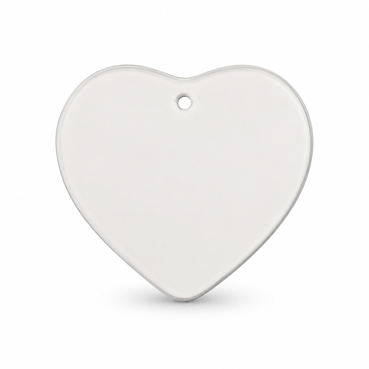 ORCA 4 in. Heart Ceramic Tile Blanks — No Hole