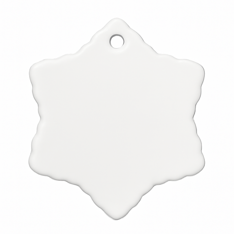 3in Ceramic sublimation ornament blank wholesale