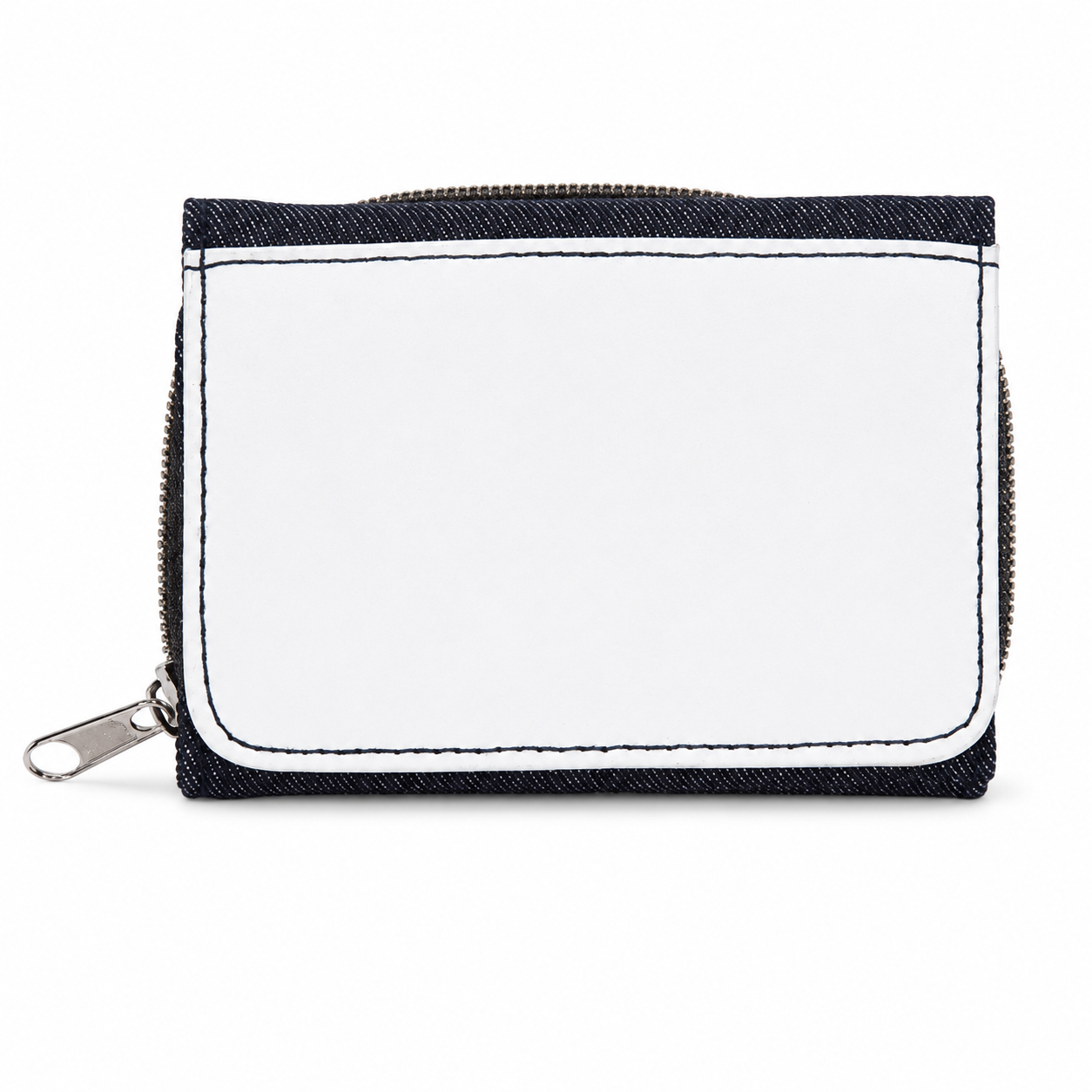 ORCA Denim Wallet - Small -w/White Zipper Blanks