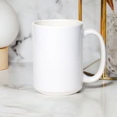 15 oz. White Sublimation Ceramic Mug