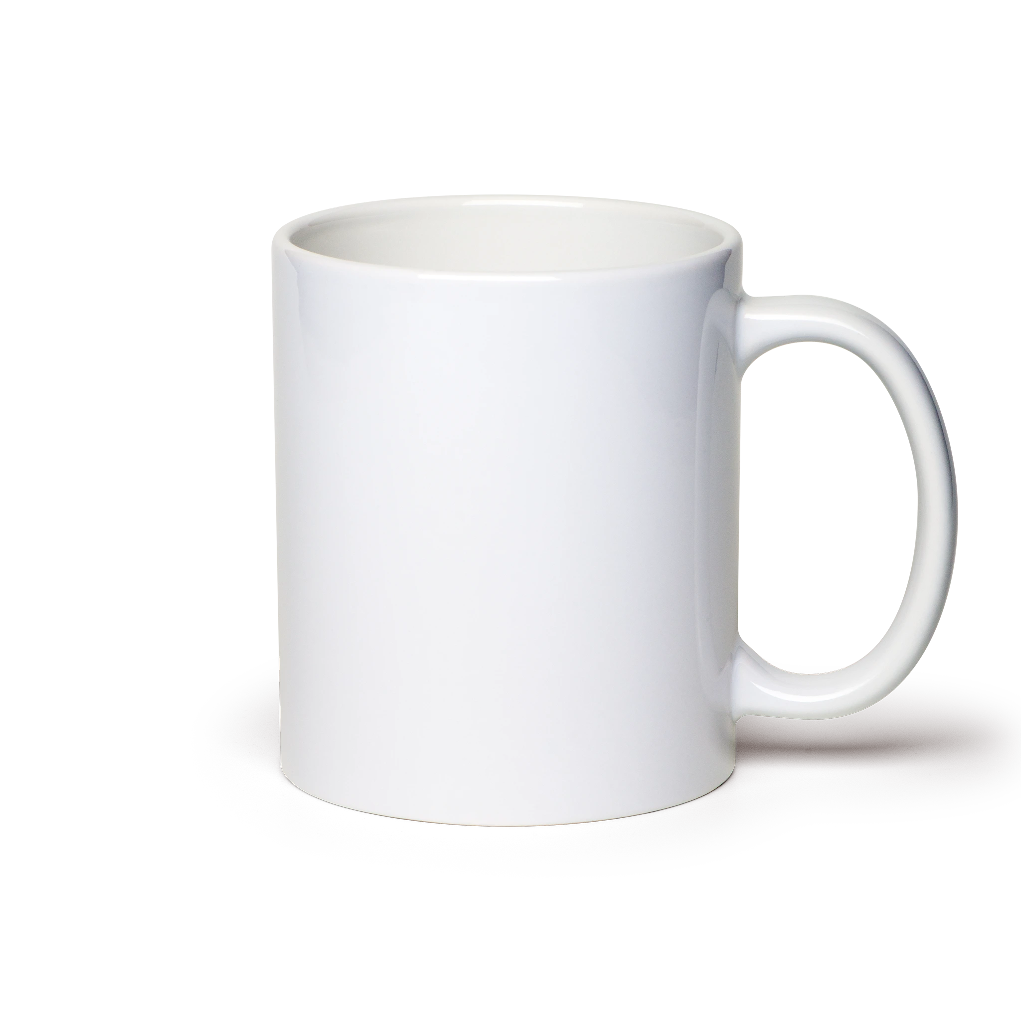11oz white sublimation ceramic mug blank with Black ORCA coating wholesale