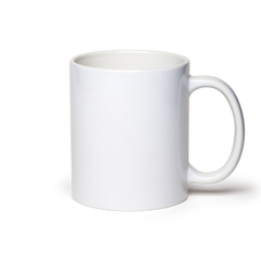 11oz white sublimation ceramic mug blank with Black ORCA coating wholesale